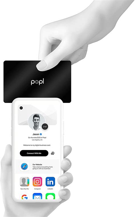 popl nfc business card